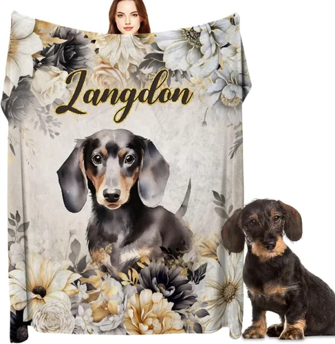 Miniatura 18 de Manta de Golden Retriever - Manta de franela suave y forro polar para perros para amantes de mascotas, mujeres, niños, niñas - 40" x 30