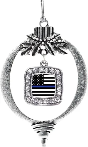 Miniatura 93 de Inspired Silver - Nana púrpura - Adorno de Navidad plateado - Adorno cuadrado para árbol de Navidad con circonita cúbica - Decoración colgante