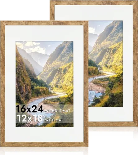 Miniatura 147 de iRahmen - Juego de 2 marcos de fotos de 4 x 6, marco de madera negro con cristal de alta definición, para mostrar fotografías de 3.5 x 5