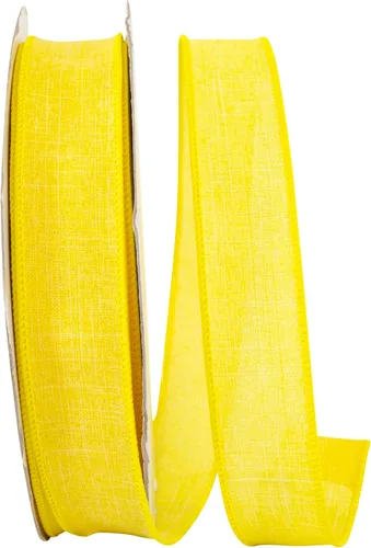 Miniatura 4 de Cinta Reliant Ribbon 92573W-031-09K para borde con alambre Everyday Linen Value, 1-1/2 pulgadas x 50 yardas, color negro