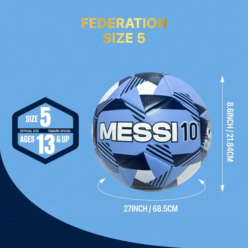 Miniatura 5 de Icon Sports Balón de fútbol de la Asociación Argentina de Fútbol con licencia AFA090BL-Azul claro