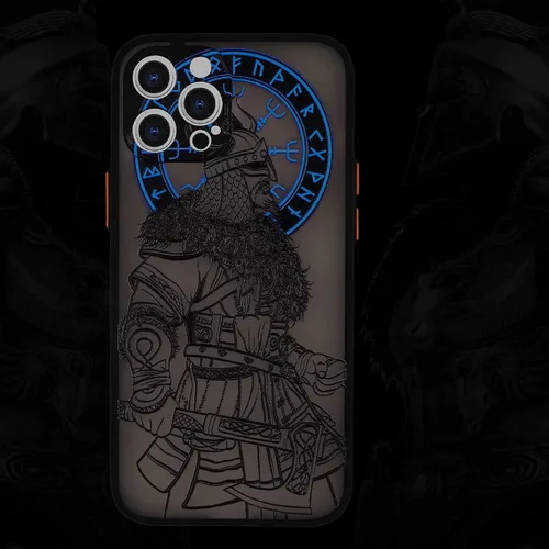 Miniatura 8 de Cool Gladiator - Funda para teléfono con relieve 3D, compatible con iPhone 7/8/SE, transparente esmerilado y moderno