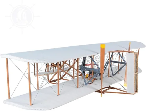 Miniatura 6 de Old Modern Handicrafts 1903 Wright Brother Flyer - Escala 1:10 - Modelo de avión - Modelo de avión de madera de calidad de museo para el hogar