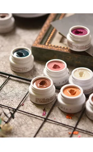 Miniatura 5 de Nail Art Gel - Esmalte de uñas en gel sólido con purpurina y barro altamente pigmentado (328)