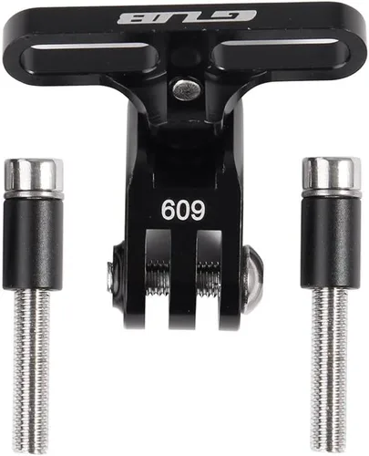GUB Soporte para cámara de bicicleta, soporte de cámara frontal de aluminio para GoPro Garmin, Xiaomi SJCAM (Negro09)