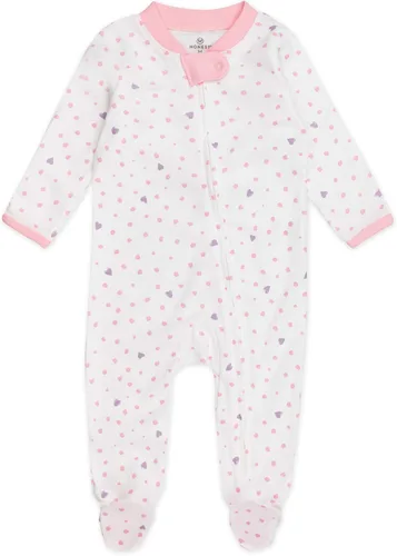 Miniatura 4 de HonestBaby Baby Girls' 2-Pack Organic Cotton Footed Pajama Sleep & Play