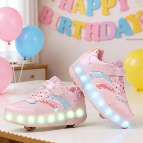 Miniatura 3 de Ufatansy Roller Shoes Girls Boys Sneakers with Wheels Roller Skate Shoes USB Charging LED Light Up Footwear Skates for Beginner Trainers Kids