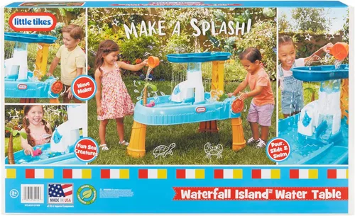 Miniatura 11 de Little Tikes Waterfall Island - Mesa acuática (exclusivo de Amazon) con accesorios, para exteriores, para niños y niñas de 2 a 5 años