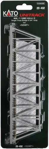 Miniatura 3 de Kato Escala N 9-3/4" Puente de armadura, gris