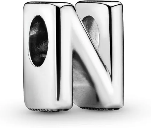 26 Letter Alphabet Charms 925 Sterling Silver Pendant,Girl Jewelry Beads Gifts for Pandora Women Bracelet&Necklace