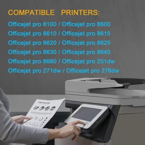 Miniatura 4 de JUSTCOLOR Cartucho de tinta de repuesto compatible para 950XL 951XL 950 XL 951 XL para usar con OfficeJet Pro 8610 8600 8615 8620 8625 8100 276dw