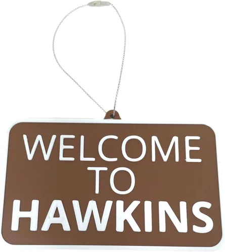 Adorno navideño de Welcome to Hawkins, perfecto para fanáticos de Stranger Things, adorno decorativo de vacaciones, fabricado en los Estados Unidos