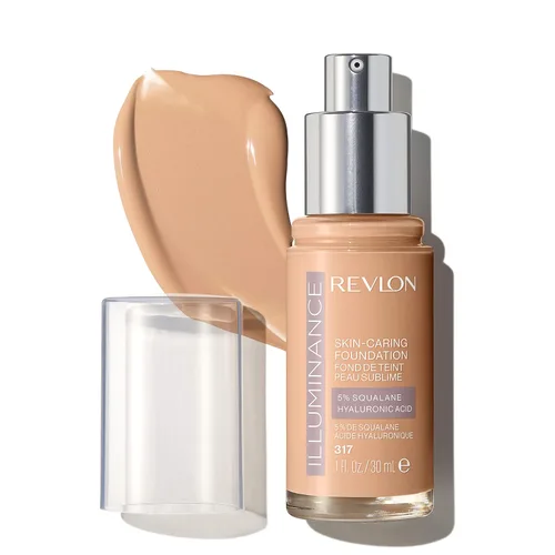Miniatura 39 de Revlon Illuminance - Base líquida para el cuidado de la piel, ácido hialurónico, fórmula hidratante y nutritiva con cobertura media, bronceado claro