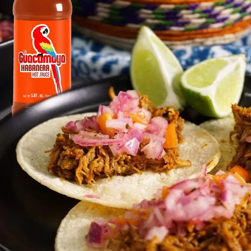 Miniatura 3 de La Guacamaya Salsa picante Habanera (5.07 fl.oz.) - Salsa picante mexicana con pimienta habanero - Salsa picante - Salsa picante Comida mexicana