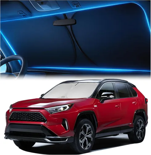 Miniatura 24 de Parasol para parabrisas para Honda Civic 2022 2023 2024 2025 2026 – Tecnología innovadora sin paso de luz, recorte para espejo, bloquea el 99%