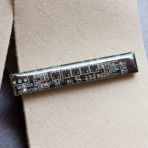 Miniatura 15 de Clip de corbata para placa de circuito, regalo único para geek de la computadora