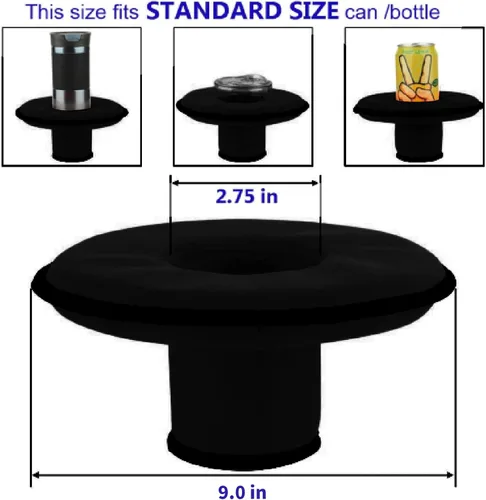 Miniatura 2 de Soporte flotante de neopreno para bebidas, portavasos flotante, para piscina, fiesta, diversión acuática, se adapta a latas/botellas delgadas