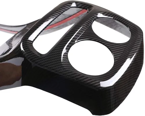 Miniatura 8 de YIWANG Marco de ventilación de aire cromado ABS para Mercedes Benz Clase G W463 G500 G550 G63 2019 2020 Accesorios (fibra de carbono)