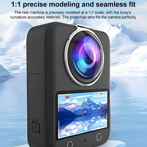 Miniatura 4 de Protector de lente para DJI Osmo 360, protector de lente de PC de alta transparencia, resistente a los arañazos y al polvo para lente de cámara