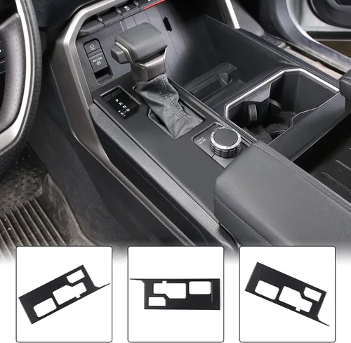 Miniatura 6 de Aunginsy Ajuste de engranajes de control central, cubierta de panel compatible con Toyota Tundra/Sequoia 2022-2025, consola de cambio de marchas