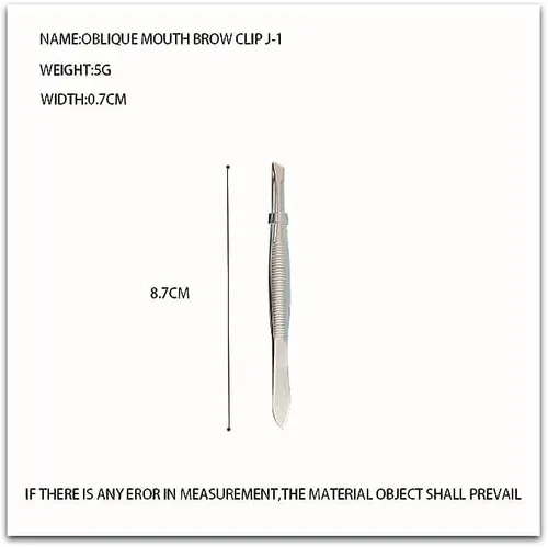 Miniatura 2 de Tres pinzas inclinadas Qulity, acero inoxidable profesional, proporcionan un agarre fuerte, eliminan los pelos con precisión, formas, diseño