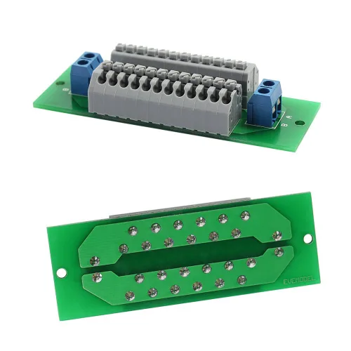 Miniatura 4 de Evemodel Bloque de placa de distribución de energía precableada de 1 x 12 posiciones 2 entradas 2 x 13 salidas para voltaje de CA CC
