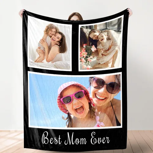 Miniatura 14 de Manta de fotos personalizada para bodas, parejas, fotos para familiares, amigos, regalos personalizados de Navidad y cumpleaños, fabricada