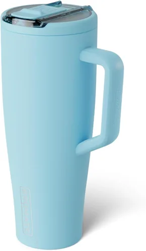 Miniatura 107 de BrüMate Era Flip - Vaso de 30 onzas con tapa con pajilla cubierta 100 % a prueba de fugas, popote higiénico cubierto, botella de agua de acero