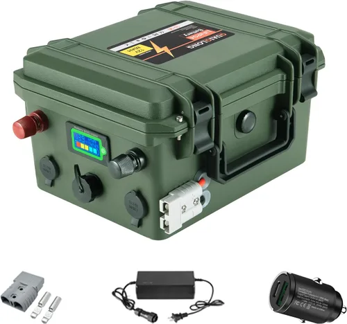 Batería LiFePO4 de 12 V 80 Ah, batería para motor de arrastre con BMS de 100 A integrado 1024 Wh, baterías de litio de ciclo profundo 8000+ de 12 V