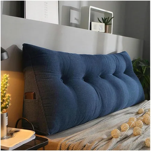 Miniatura 11 de Triangular Headboard Pillow Bed Wedge Pillow Large Reading Pillow Comfortable Lumbar Bed Pillow Reading Backrest Cushion with Removable Washable