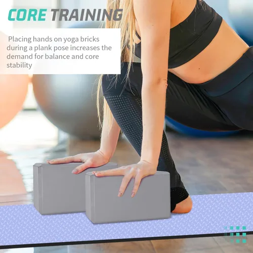 Miniatura 6 de Yoga Blocks 4 Pack - Premium 3x6x9 IN EVA Foam Bricks for Pilates Workout, Stretching, Meditation Non-slip and Lightweight Yoga Bricks for