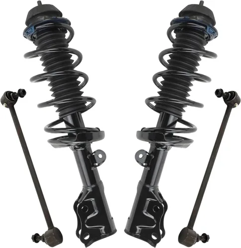 Miniatura 31 de Detroit Axle - Kit de 4 piezas RWD Puntales Delanteros Barras Estabilizadoras para Ford F-150 2021 2022 2023 2024, 2 Puntales con Resorte Helicoidal