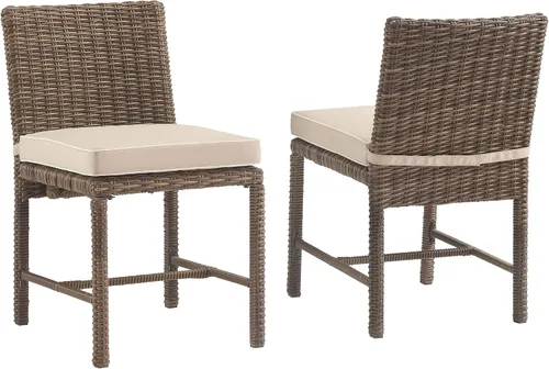 Miniatura 12 de Crosley Furniture Bradenton - Juego de 2 sillas para exteriores, sillas de mimbre para patio, terraza, patio trasero, color marrón desgastado
