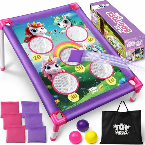 Miniatura 10 de TOY Life Bean Bag Toss Game, Carnival Party Games, Cornhole Set for Kids Outdoor Games, Outside Toys for Kids Ages 4-8, Yard Outdoor Toys for