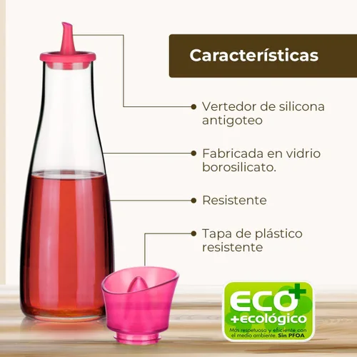 Miniatura 3 de Tescoma Botella dispensadora de vinagre de 8.5 onzas, con boquilla antigoteo