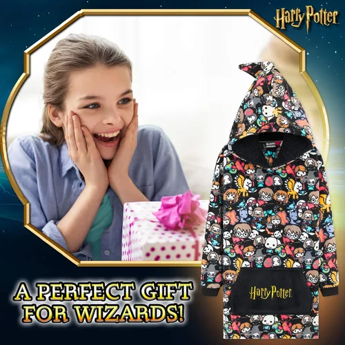 Miniatura 3 de Regalos de Harry Potter para niños, adolescentes, niñas, niños y varones, manta con capucha de mago, manta con capucha de forro polar de gran