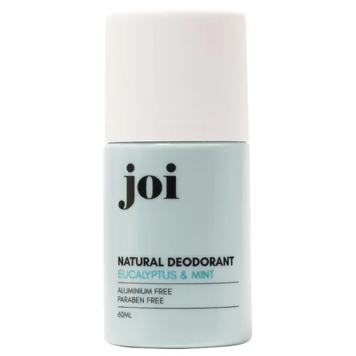 Joi - Desodorante natural roll-on con aceites esenciales para mujeres y hombres, sin aluminio ni parabenos con bicarbonato de sodio, mejorado con