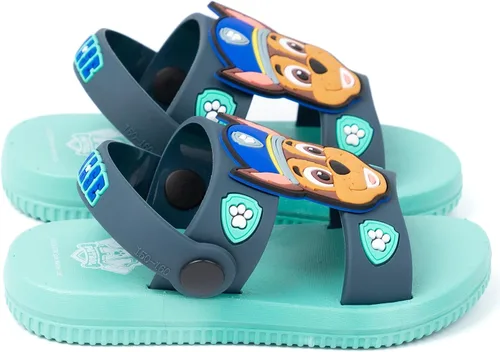 Miniatura 5 de Paw Patrol Sandalias para niños Deslizadores azules para niños con correa de apoyo Chase The Police Dog Zapatos de verano Calzado sin cordones