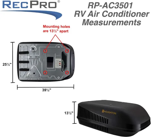 Miniatura 7 de RecPro Aire Acondicionado para RV 13.5K con conductos o sin conductos AC silencioso 110-120V Solo enfría Fácil instalación Unidad todo