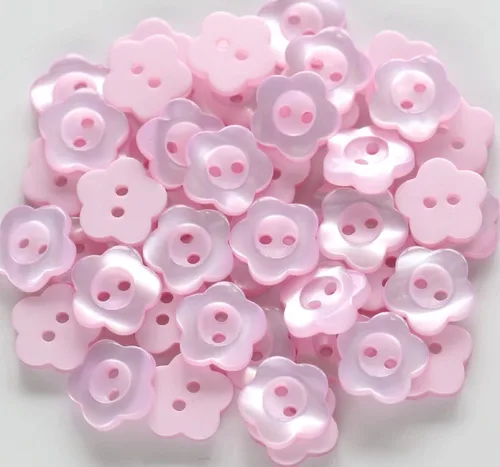 Miniatura 11 de 150 botones en forma de flor de 1/2 pulgada (0.492 in) para coser camisas, botones de resina negra para proyectos de manualidades, álbumes de Negro