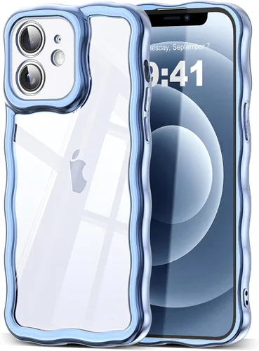 Miniatura 61 de SKYLMW Compatible con iPhone 6s Plus/6 Plus Case de 5.5", Linda Kawaii Marco Ondulado Rizado Forma de Marco Funda de Silicona Suave Resistente a