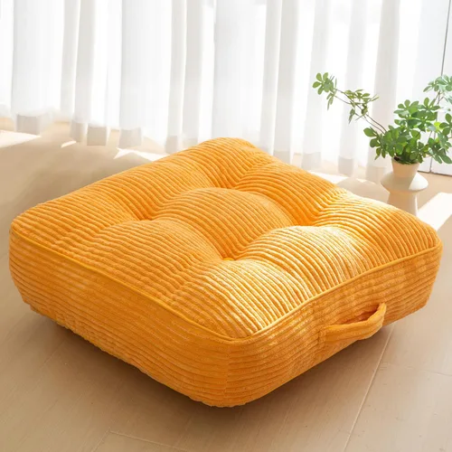 Miniatura 61 de HIGOGOGO Cojín de suelo para adultos, cojín de meditación, grande y redondo, funda de pana copetuda, para sala de estar o yoga, 22 x 22 pulgadas