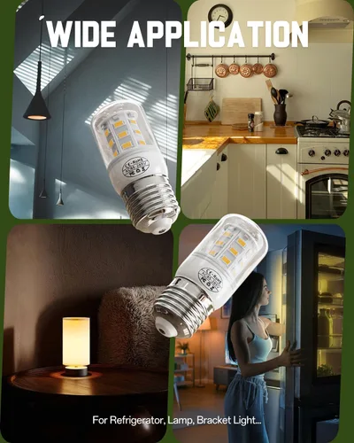 Miniatura 7 de BOGDA Bombilla KEI D34L mejorada para refrigerador 5304511738, bombillas LED para refrigeradores para Frigidaire Kenmore, repuesto de bombilla