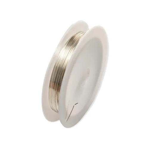 Miniatura 22 de CRAFT WIRE Calibre 18, alambre de plata de ley 925 (redondo), mitad duro, fabricado en Estados Unidos, 5 pies