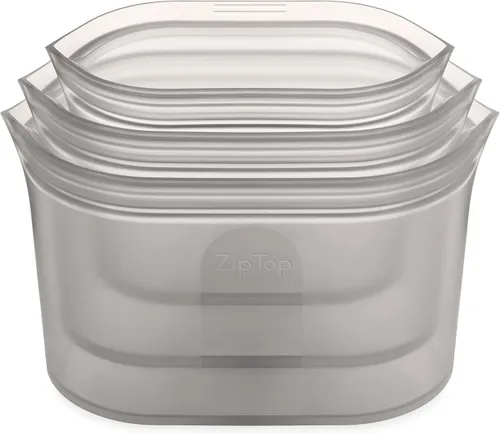 Miniatura 15 de Zip Top - Contenedores reutilizables de silicón 100 % platino