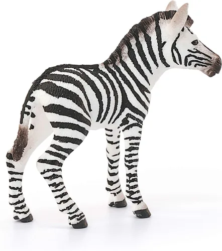 Miniatura 4 de Schleich Wild Life, figura de animal, juguetes de animales para niños y niñas de 3 a 8 años, potro cebra, a partir de 3 años