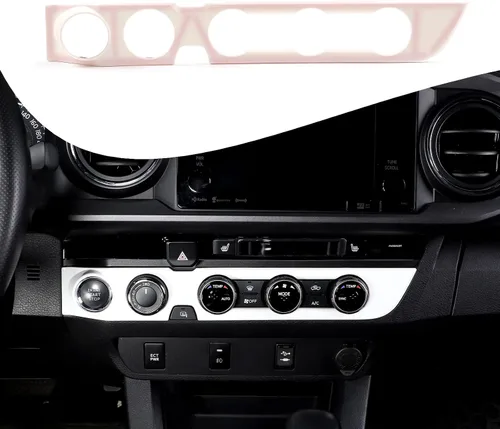 Miniatura 27 de Lcojicep Cubierta de panel de botón de aire acondicionado, accesorios de automóvil compatibles con Tacoma 2016-2020