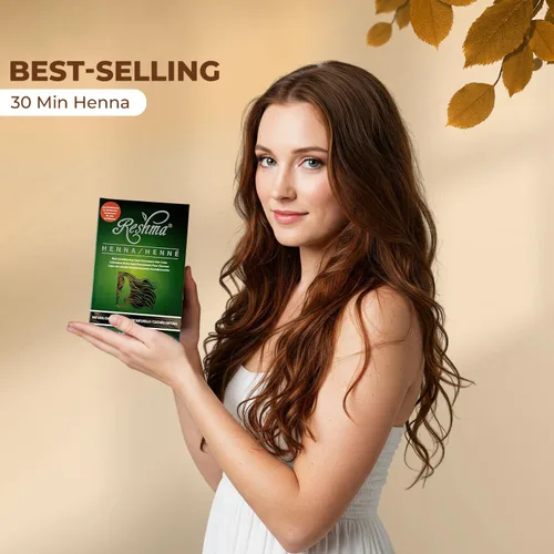 Miniatura 6 de Reshma Beauty Tinte de cabello con henna en 30 minutos infundido con henna orgánica Lawsonia Inermis 100% cobertura de canas para cabello suave