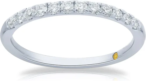 La Joya 110 - 12 CT TW Certified Lab Grown Diamond Bands for Women - 10k White Gold, Yellow Gold and Rose Gold Anniversary Bands, Promise Rings,