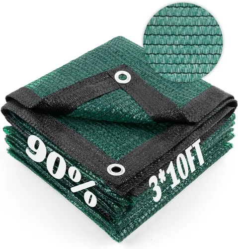 Miniatura 40 de Cool Area Lona de malla con ojales para cubierta de plantas, toldo de patio de 10 x 20 pies, para jardín, pérgola, invernadero, coche, granero, 55%